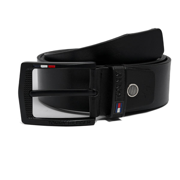 Men's Leather Belt- Black color Model B4