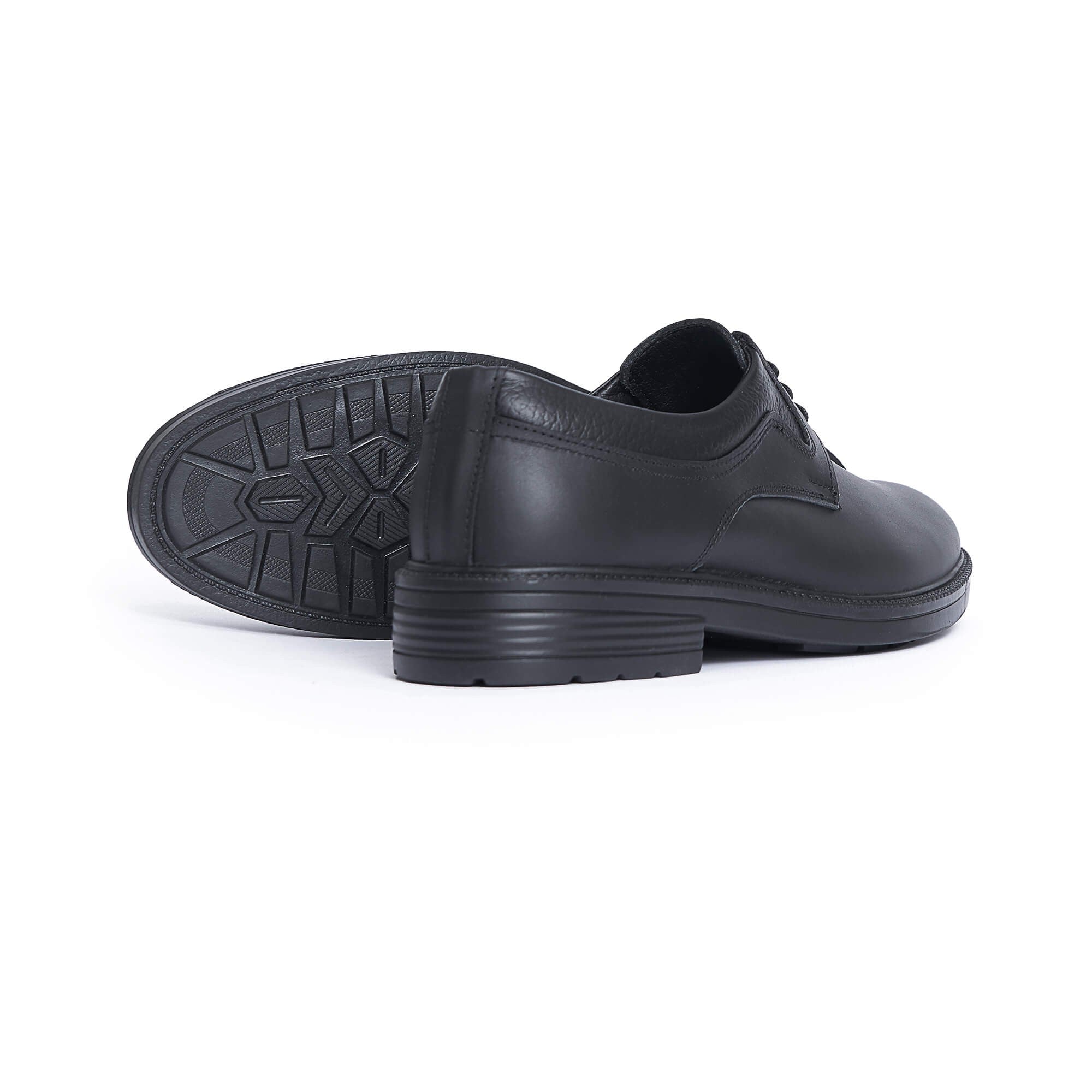 Men's  Oxford Shoes - Black Color.