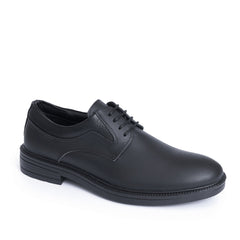 حذاء رجالي أسود تصميم كلاسيك من الجلد الطبيعي من كوكا ستور