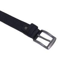 4.5 CM Crushed genuine leather Belt - Lux  - Black Color Model B7201