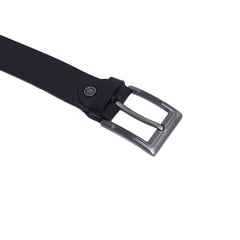 4 CM Super crushed genuine leather Belt - Super Lux - Black Color Model B9003
