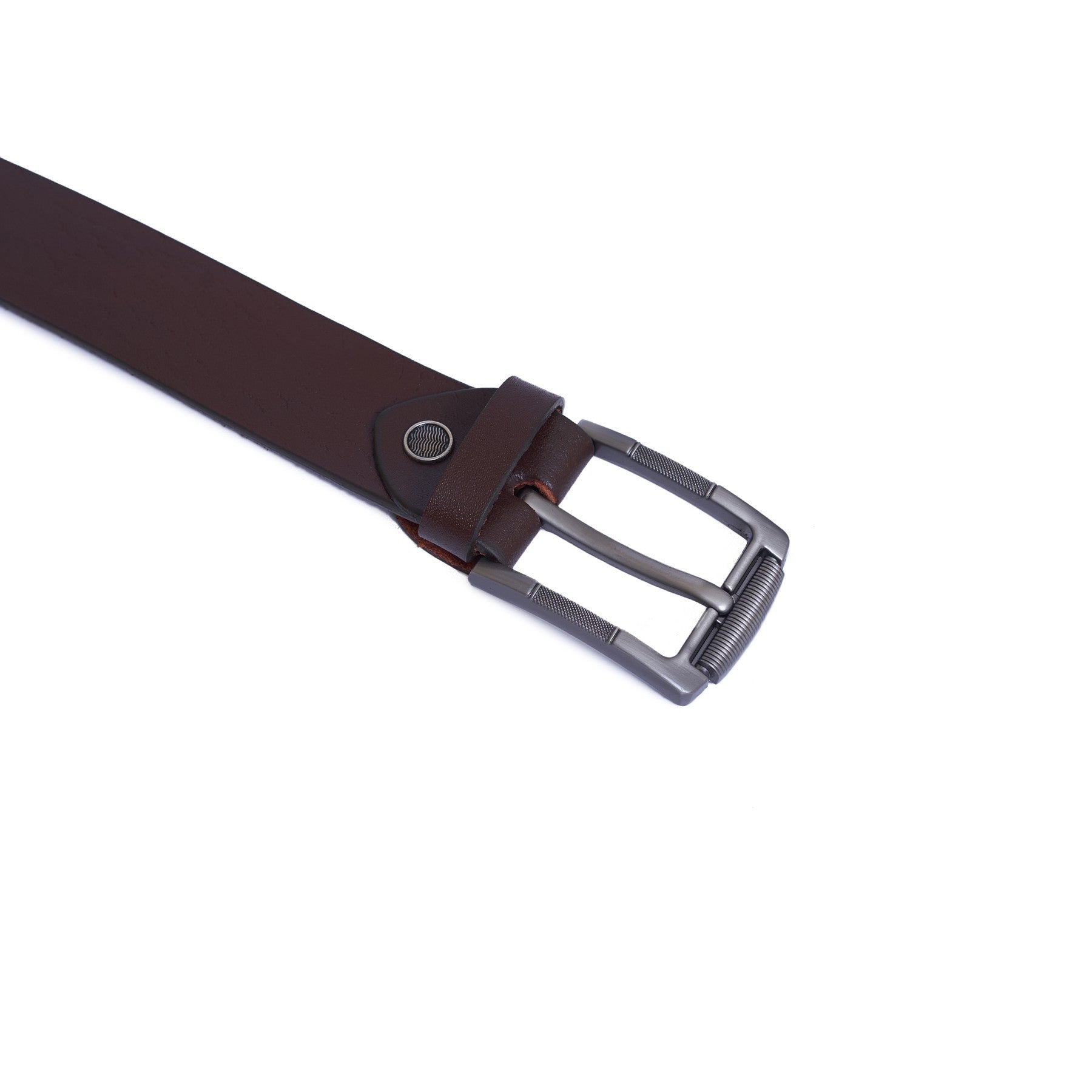 4 CM Super genuine leather Belt - Super Lux - Brown Color Model B9001