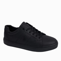 Timeless Men's Slip-in Sneakers Model V167-  Black color