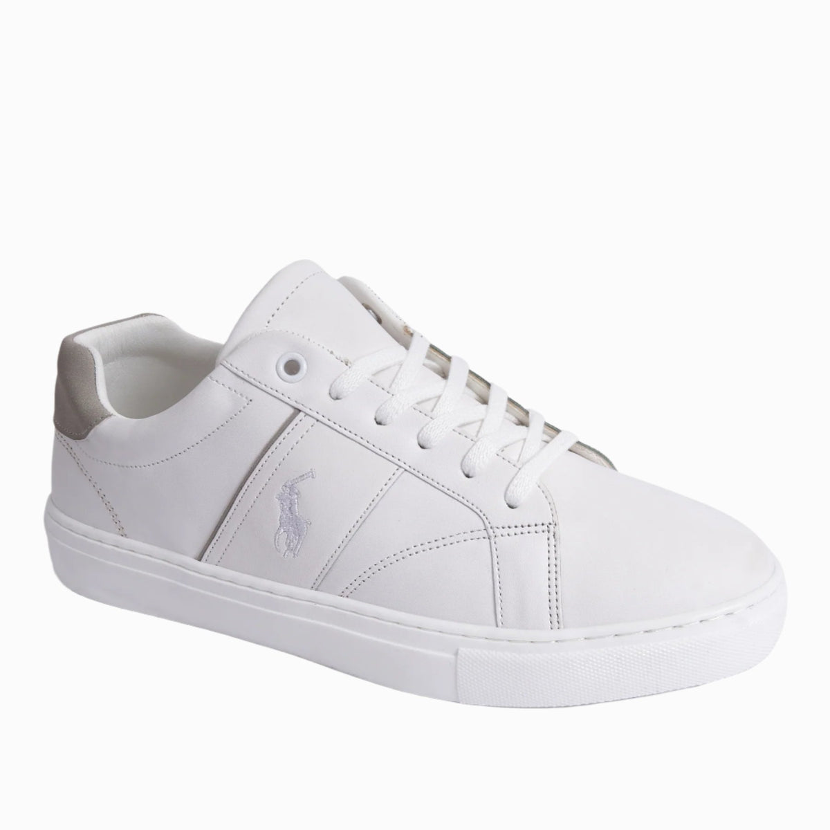 Timeless Men's Slip-in Sneakers Model V167- White color