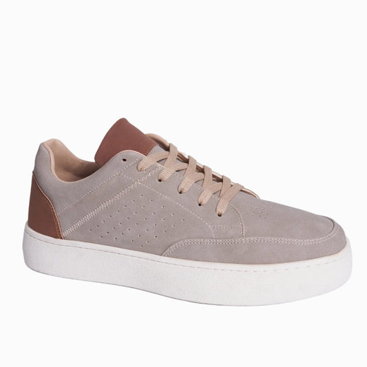 Beige men's sneaker, sleek and stylish design