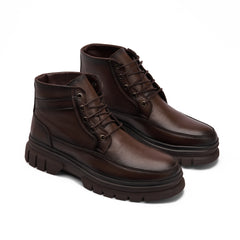 Men's Genuine leather half Boot - Brown - Model VB2007