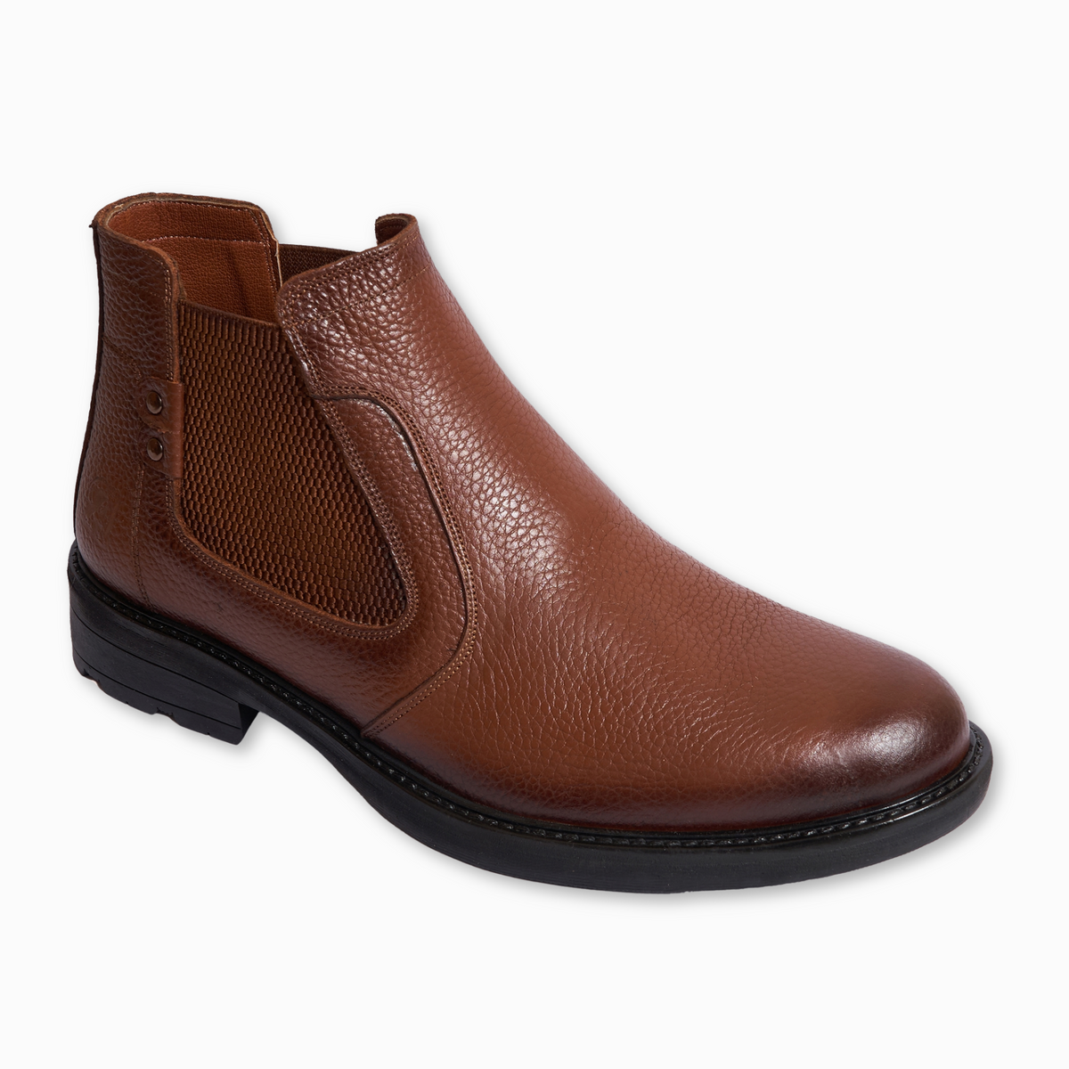 Men's leather half boots model VB100 - Havan color.