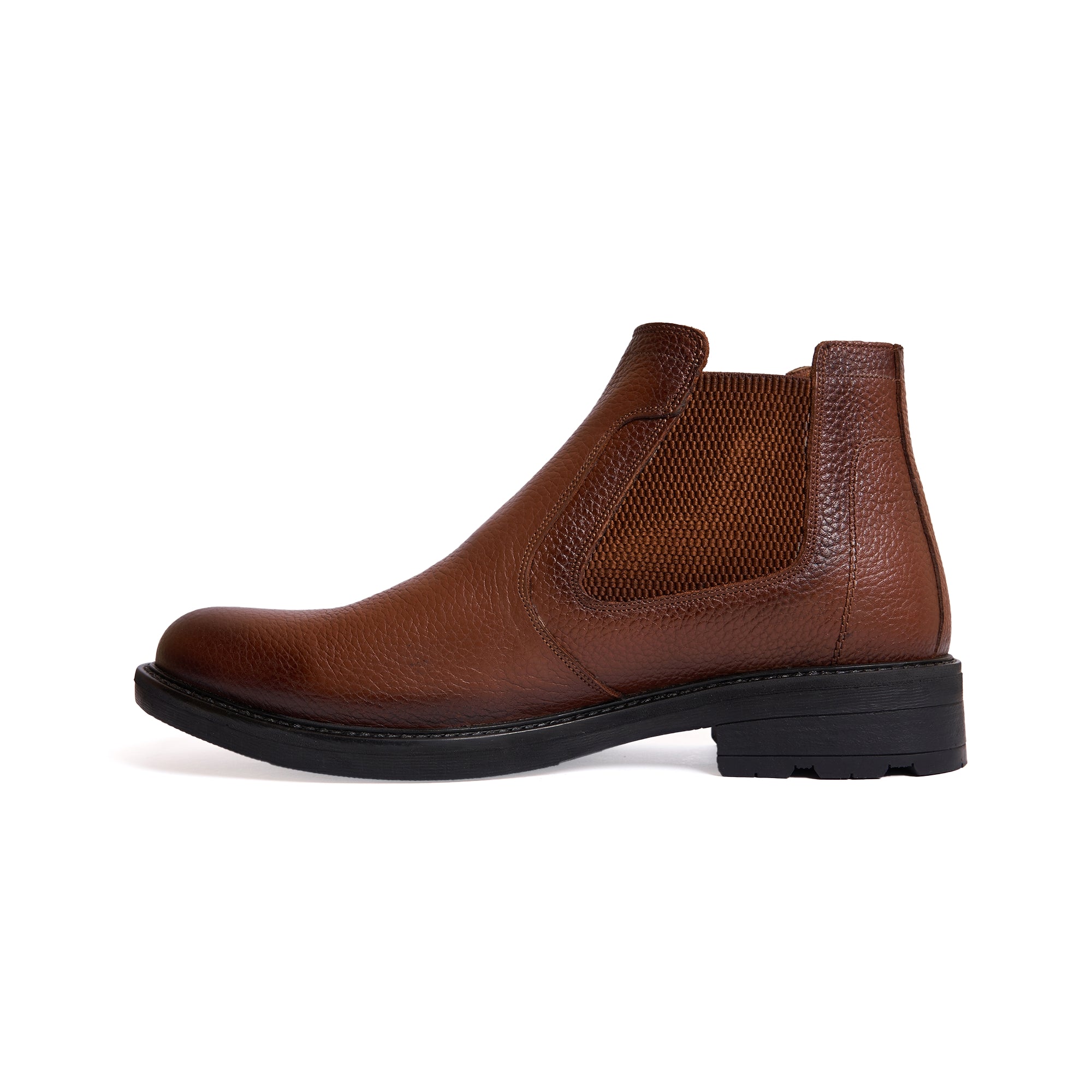 Men's leather half boots model VB100 - Havan color.