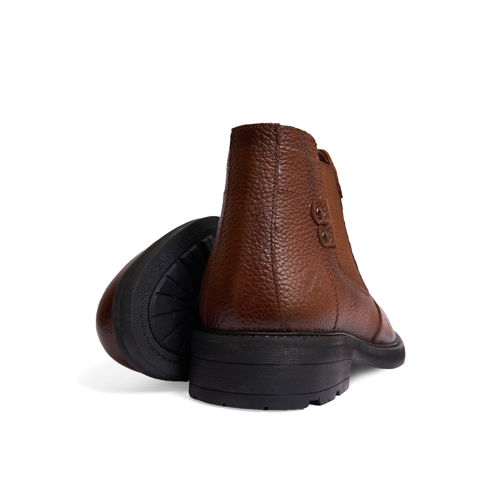 Men's leather half boots model VB100 - Havan color.