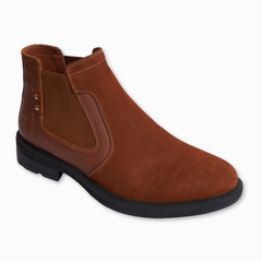 Men's  leather half boots model VBS100- Havan color.