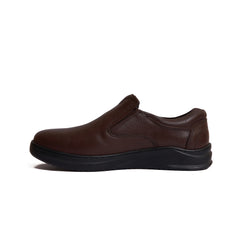 Men's Casual leather shoes Model Z10 - Brown Color.