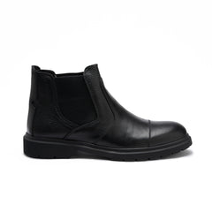 Men's Genuine leather half Boot - Black - Model Z5