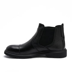 Men's Genuine leather half Boot - Black - Model Z5