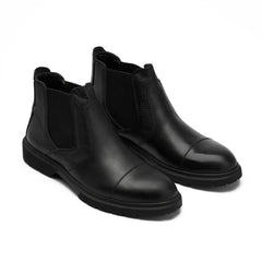 Men's Genuine leather half Boot - Black - Model Z5