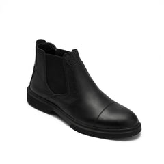 Men's Genuine leather half Boot - Black - Model Z5