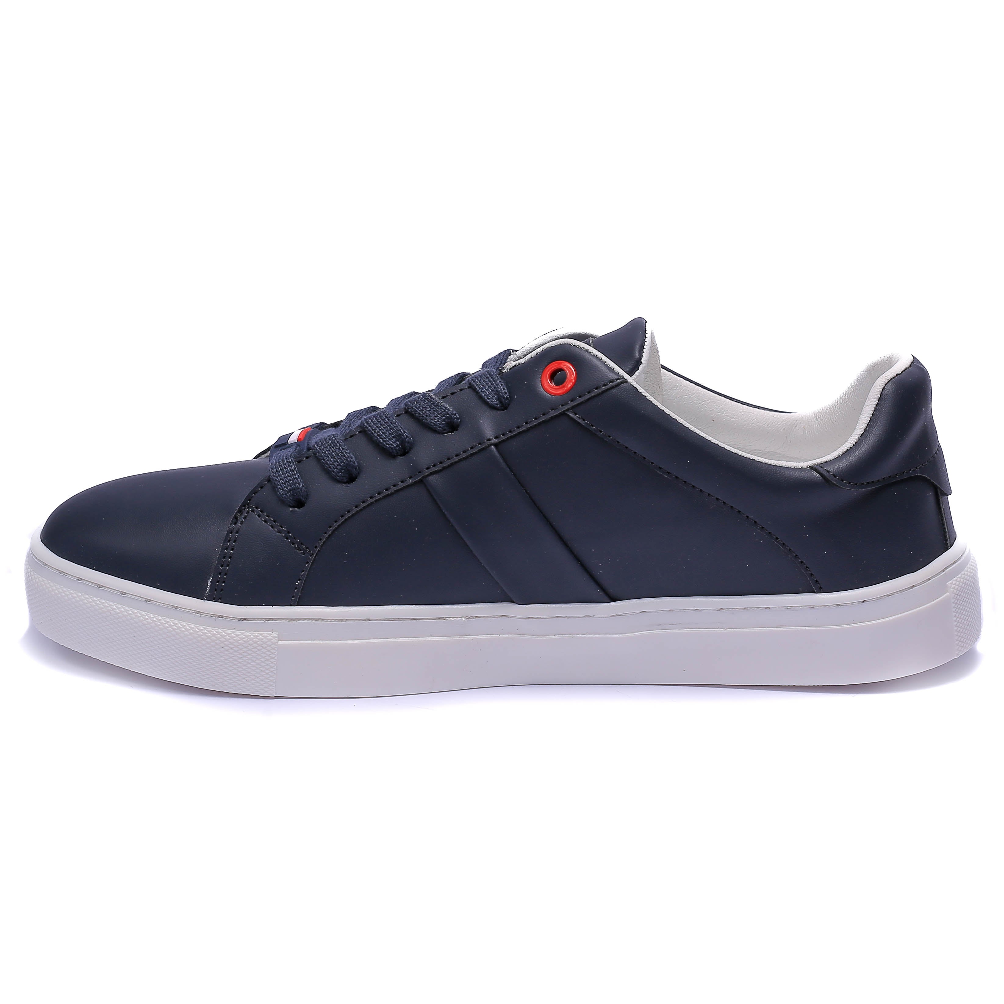 "Men's fashion sneaker, Model V999 in navy – sleek design with a versatile and modern look."