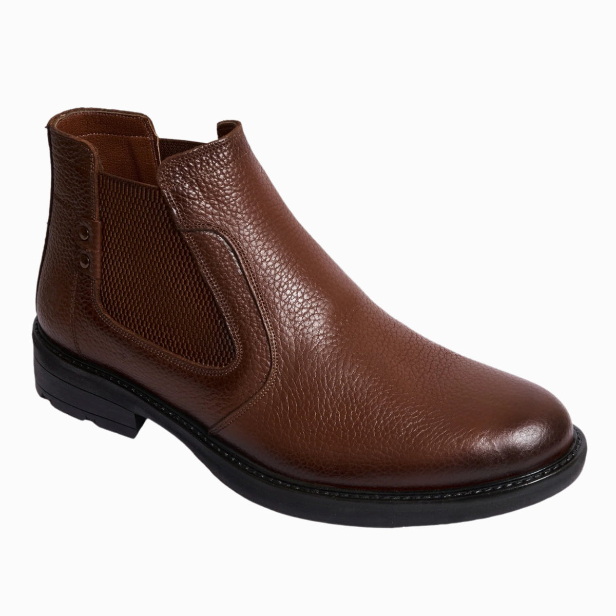 Men's leather half boots model VB100 - Havan color.