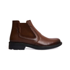 Men's leather half boots model VB100 - Havan color.