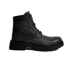 Men's leather half boots model vb510- Black color.