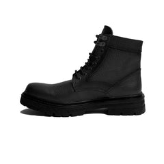 Men's leather half boots model vb510- Black color.