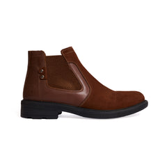 Men's  leather half boots model VBS100- Havan color.